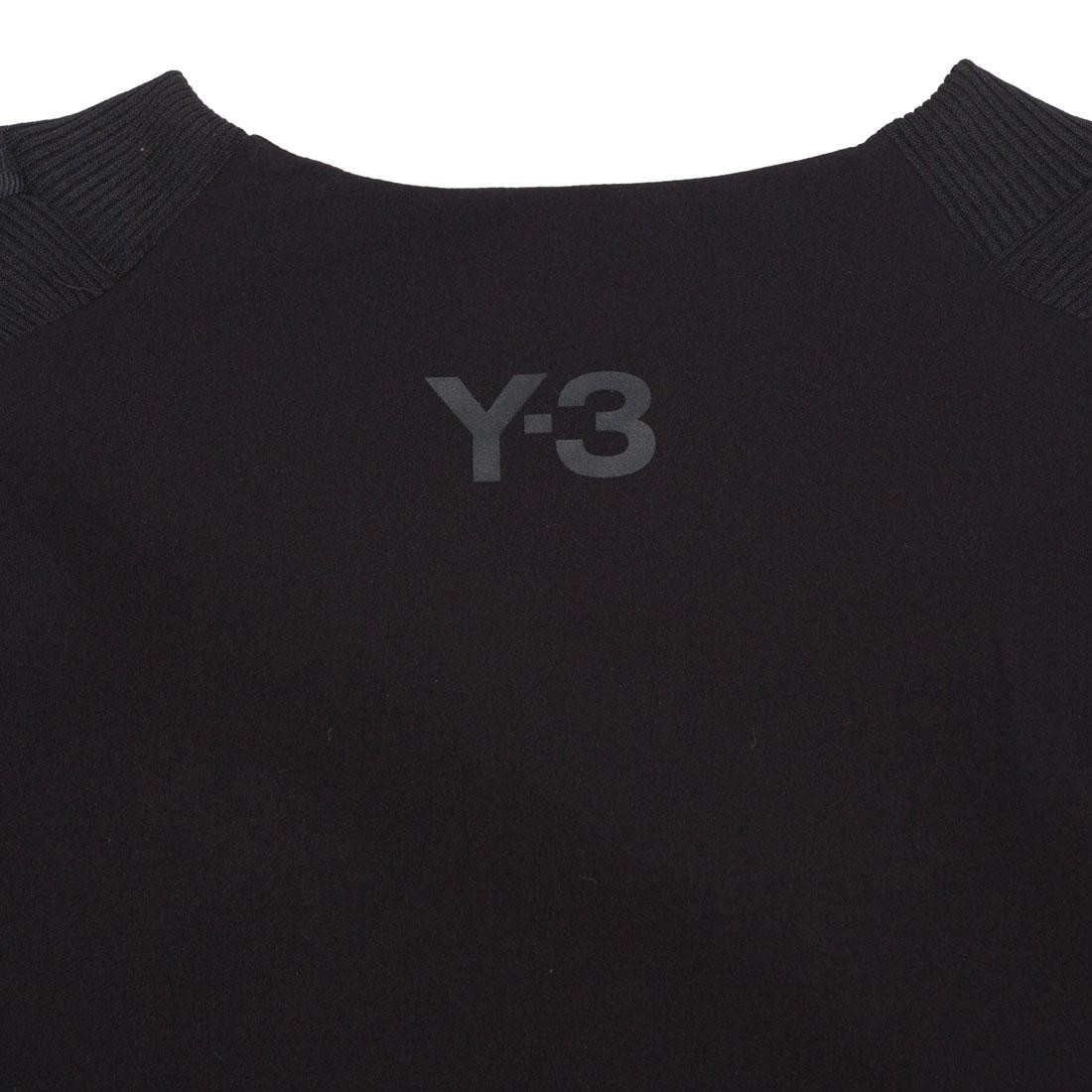 Adidas Y-3 Men 3 Stripes Light Nylon Mix Long Sleeve Tee (black)