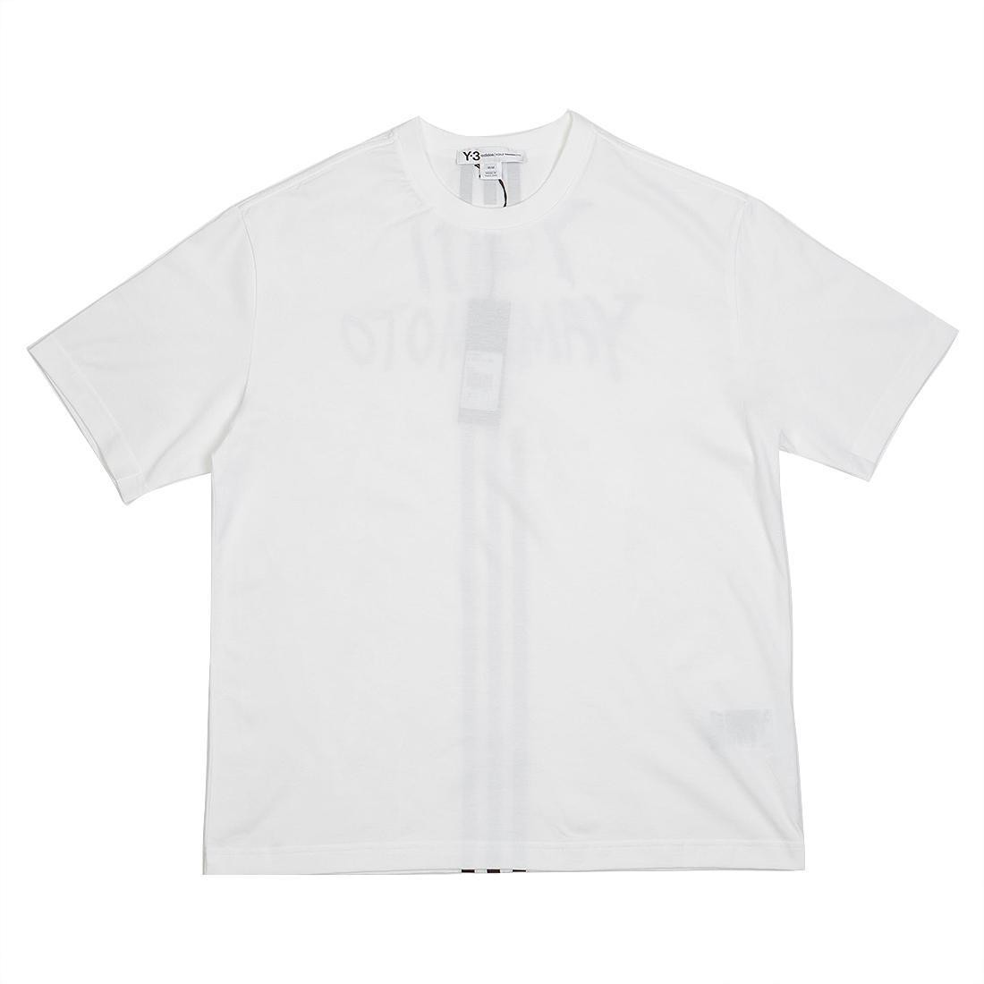 Adidas Y-3 Men Signature Graphic Short Sleeve Tee (white)