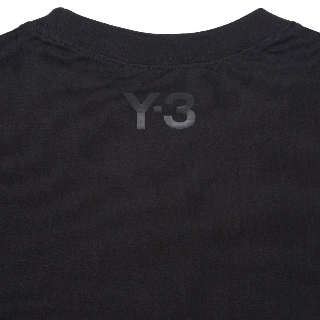 Adidas Y-3 Men Yohji Letters Short Sleeve Tee black off white