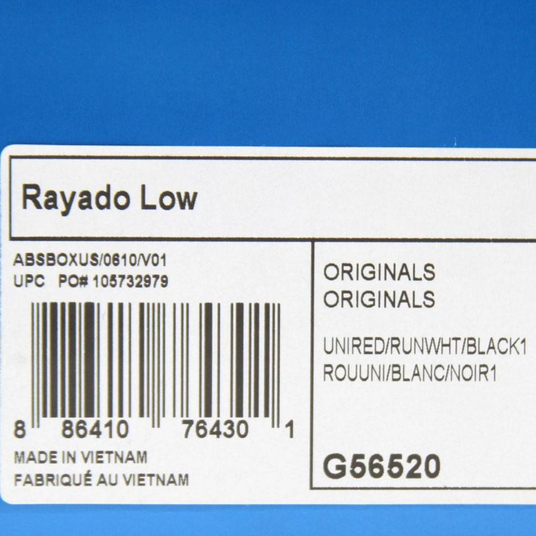 Adidas Skate Rayado Low (university red / runninwhite black)