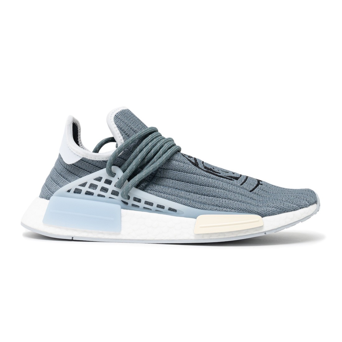 Adidas x Pharrell Williams Men HU NMD (gray / customized / halo blue /  wonder white)