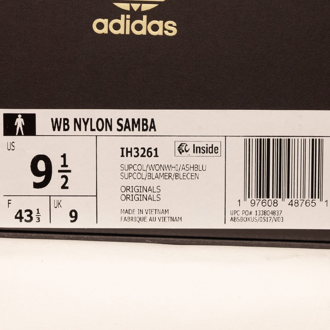 Adidas x Wales Bonner Men Nylon Samba white ash blue supplier color