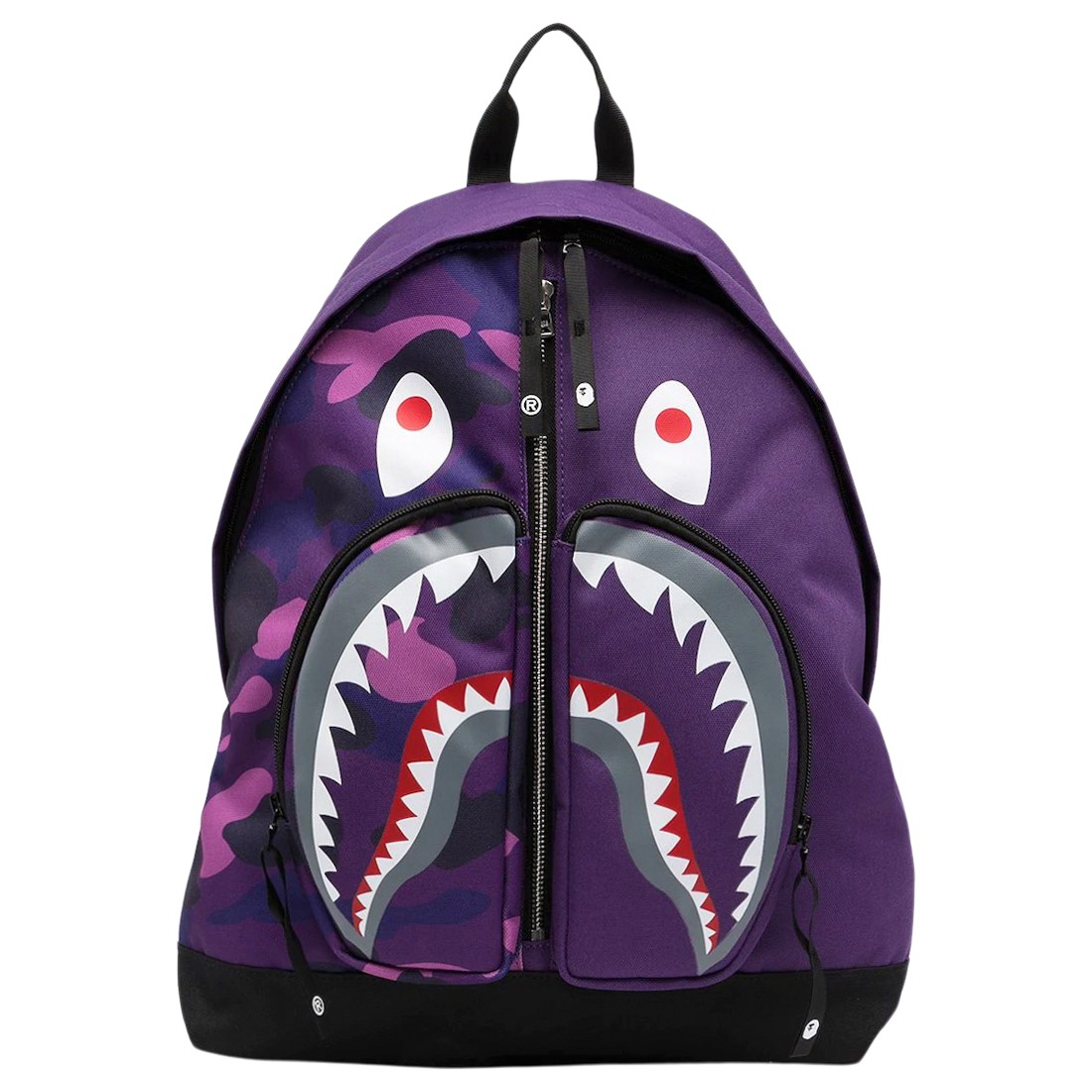 A Bathing Ape Color Camo Shark Day Pack (purple)