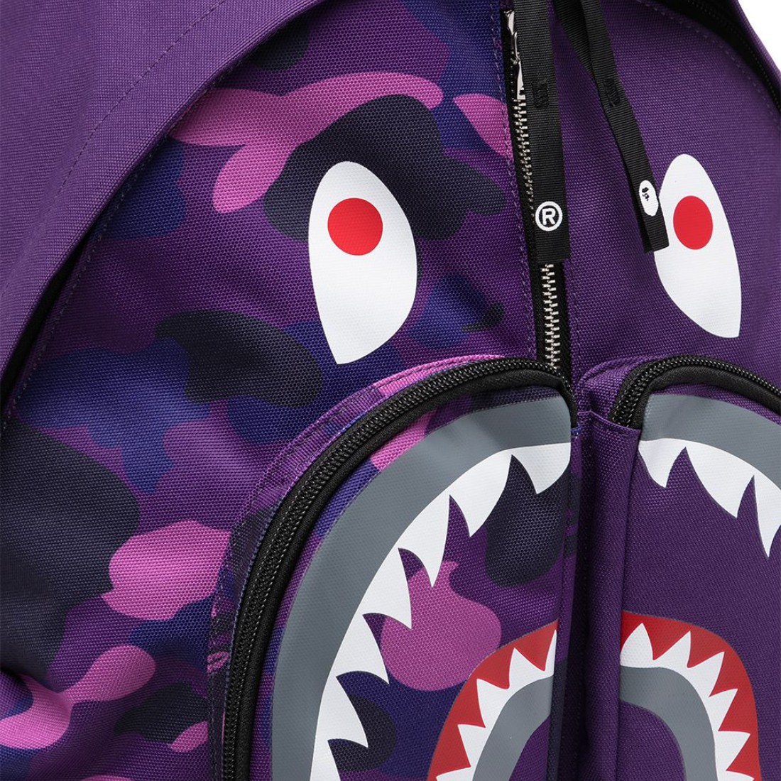BAPE Color Camo Shark Day Backpack Purple - SS23 - US
