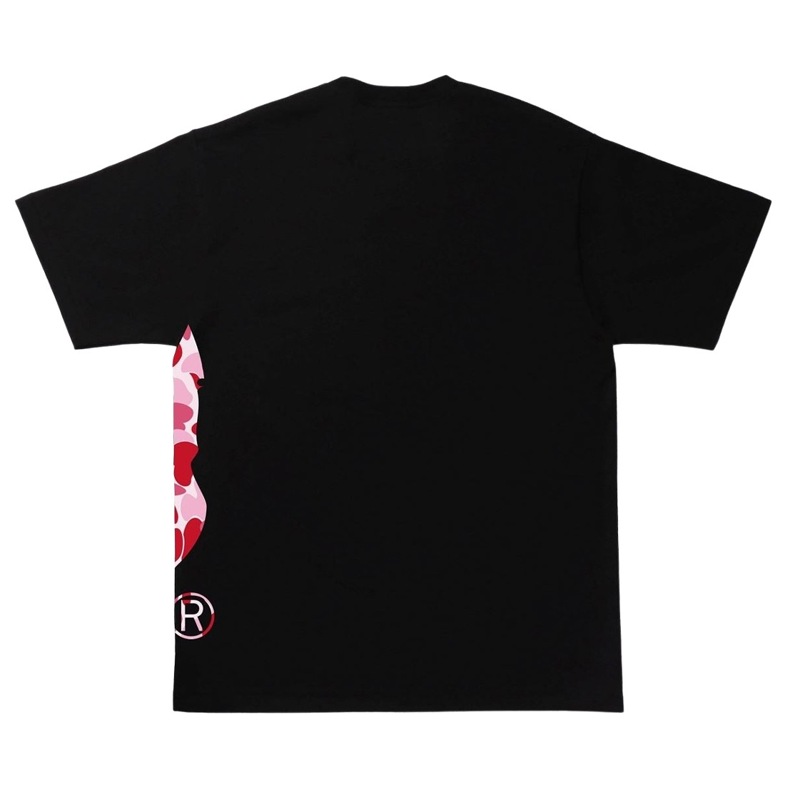A Bathing Ape Men ABC Camo Side Big Ape Head Tee black pink