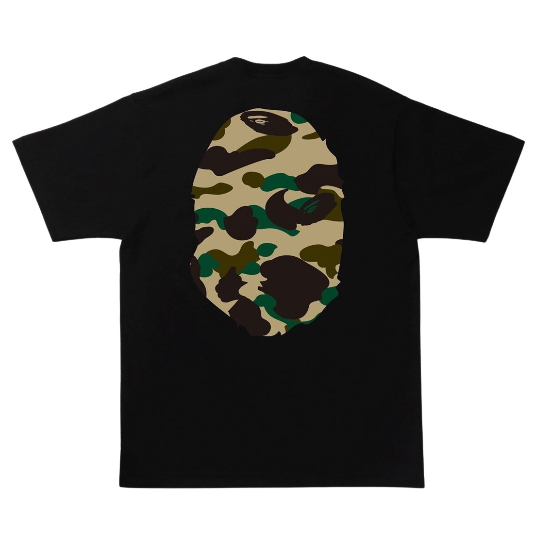 A Bathing Ape Men 1st Camo Big Ape Head Tee black yellow