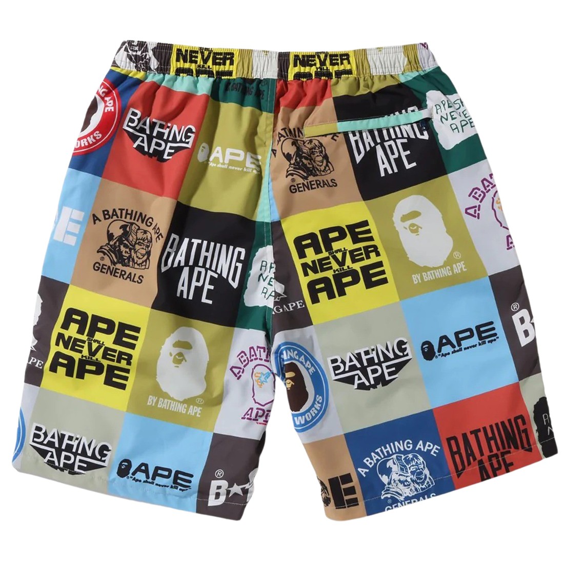 A Bathing Ape Men's Bape Classic Logo Beach Shorts