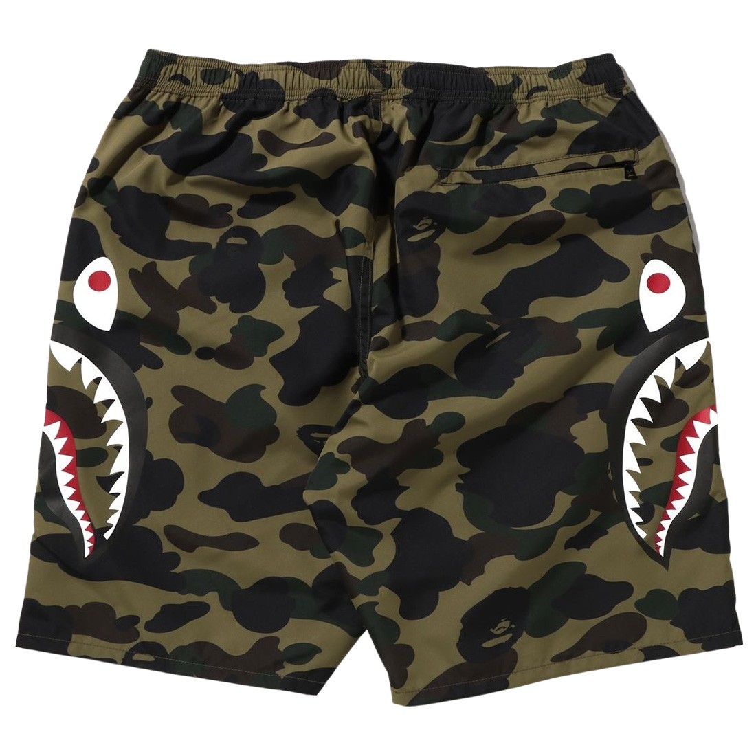 A Shark Camo Side green Ape Shorts 1st Men Bathing Beach