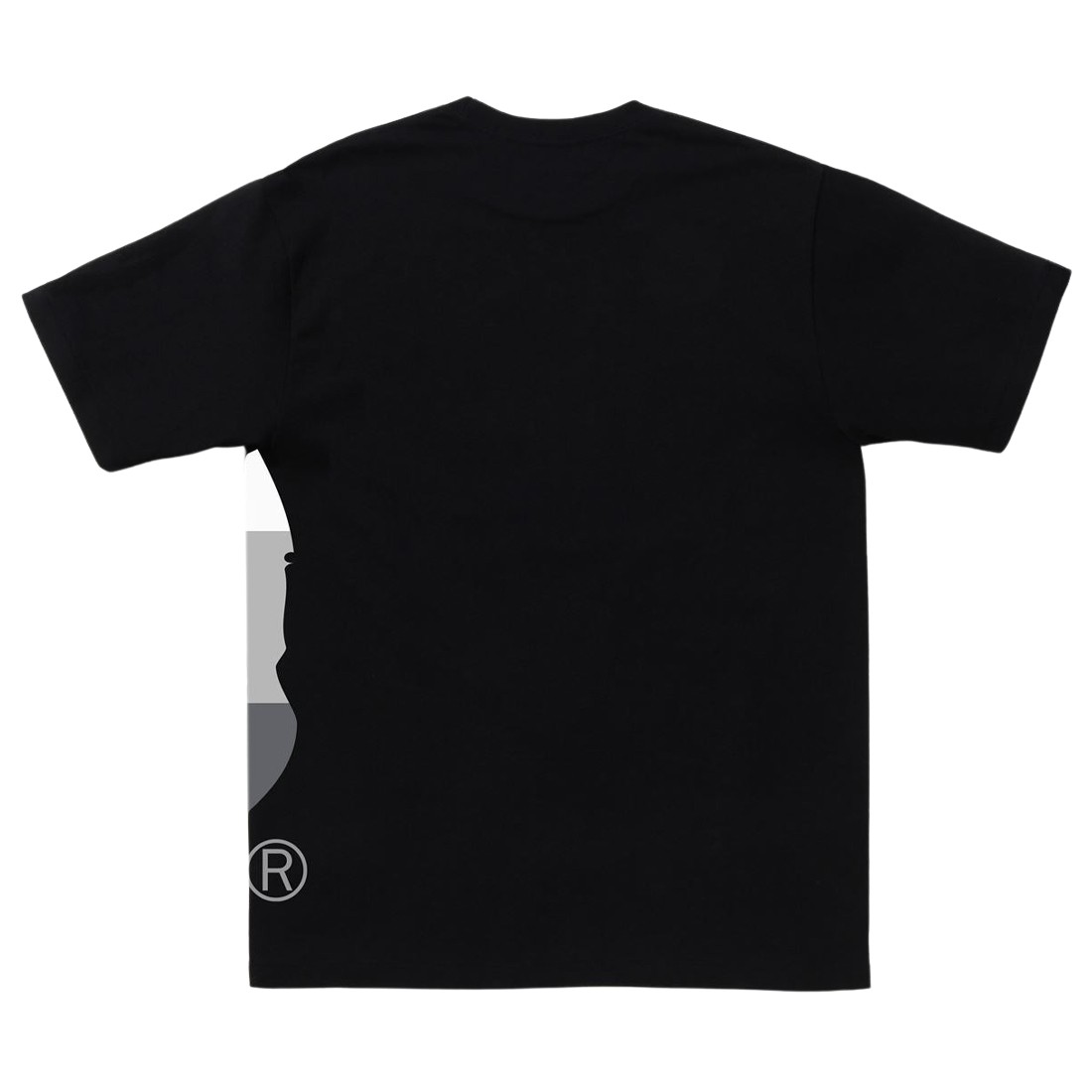 A Bathing Ape Men Color Block Side Big Ape Head Tee black black