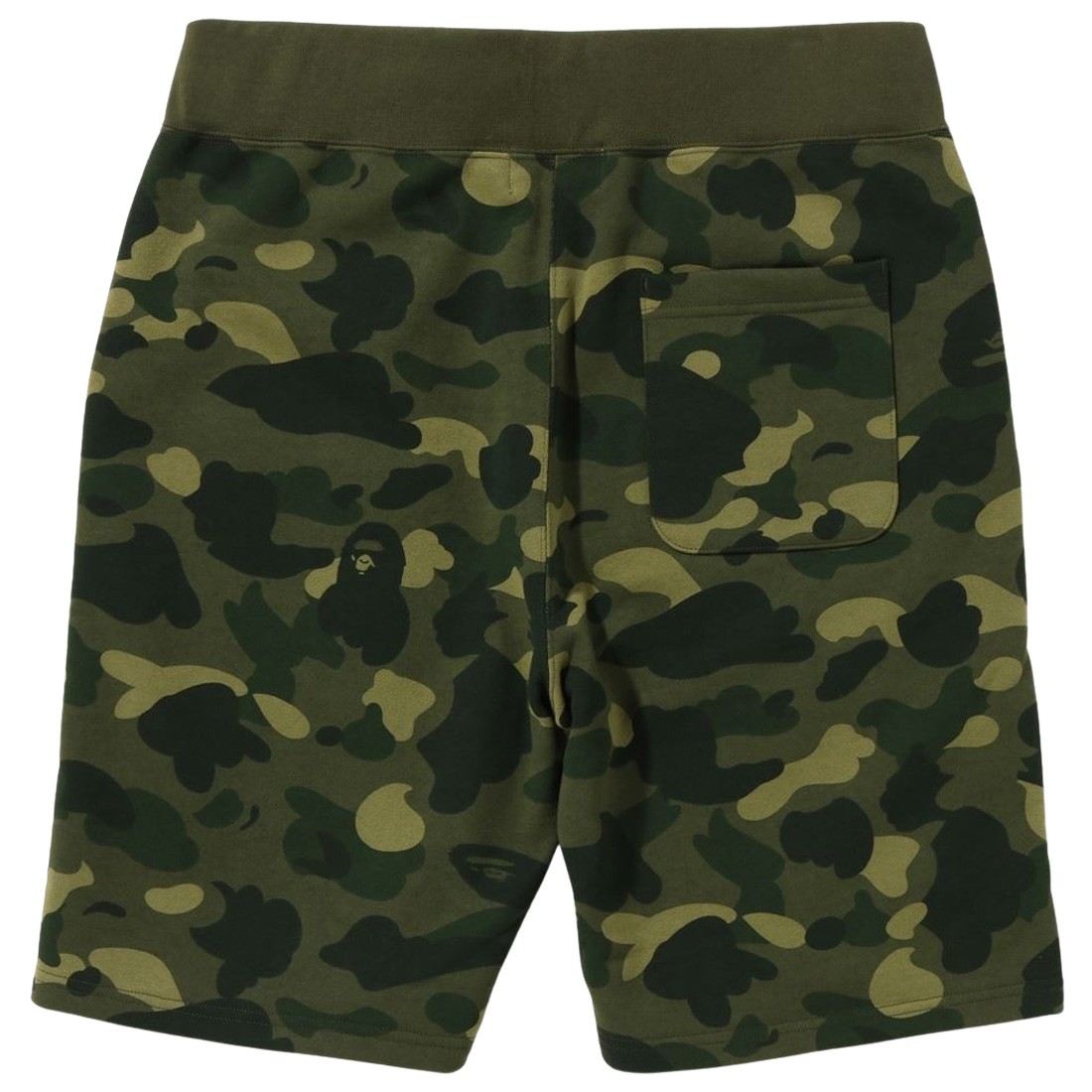 A Bathing Ape Men Color Camo Sweat Shorts Green