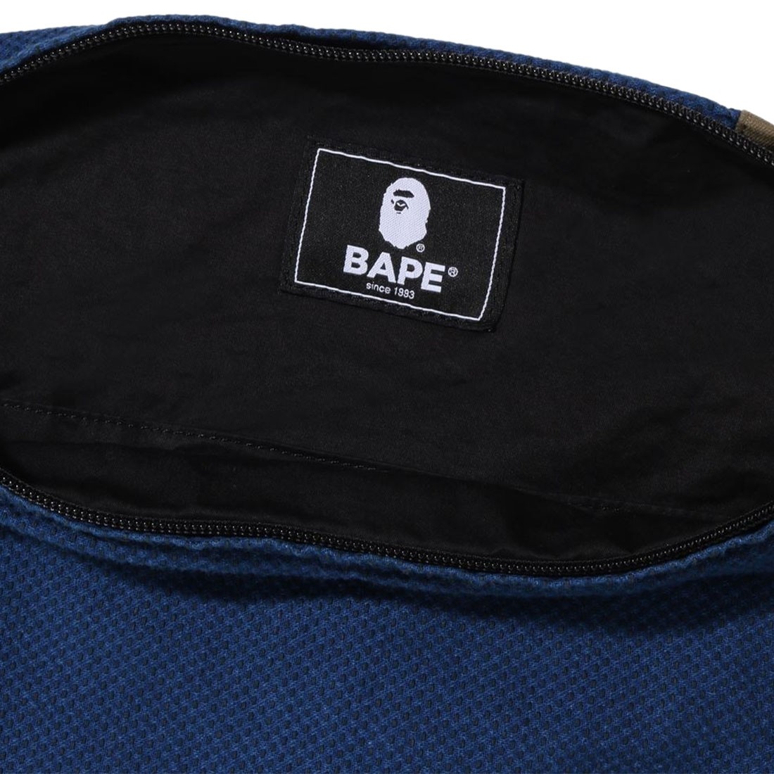 zip hand bag closed trapping air inside