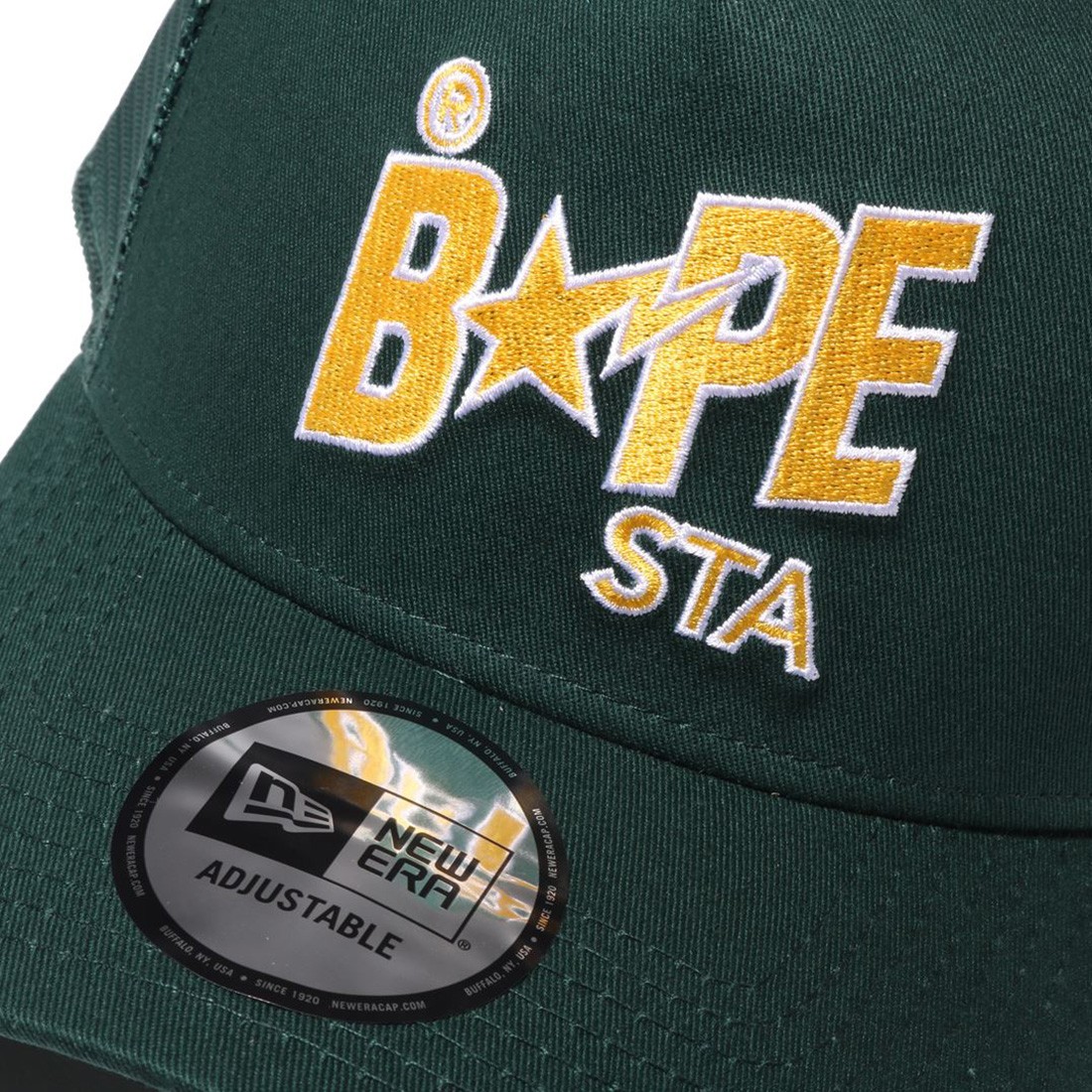 A Bathing Ape New Era 9Forty Bape Sta Cap green