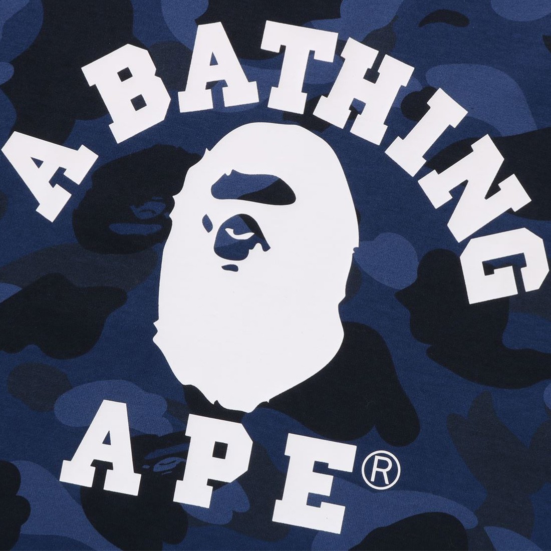 A Bathing Ape Men Color Camo College Tank Top navy