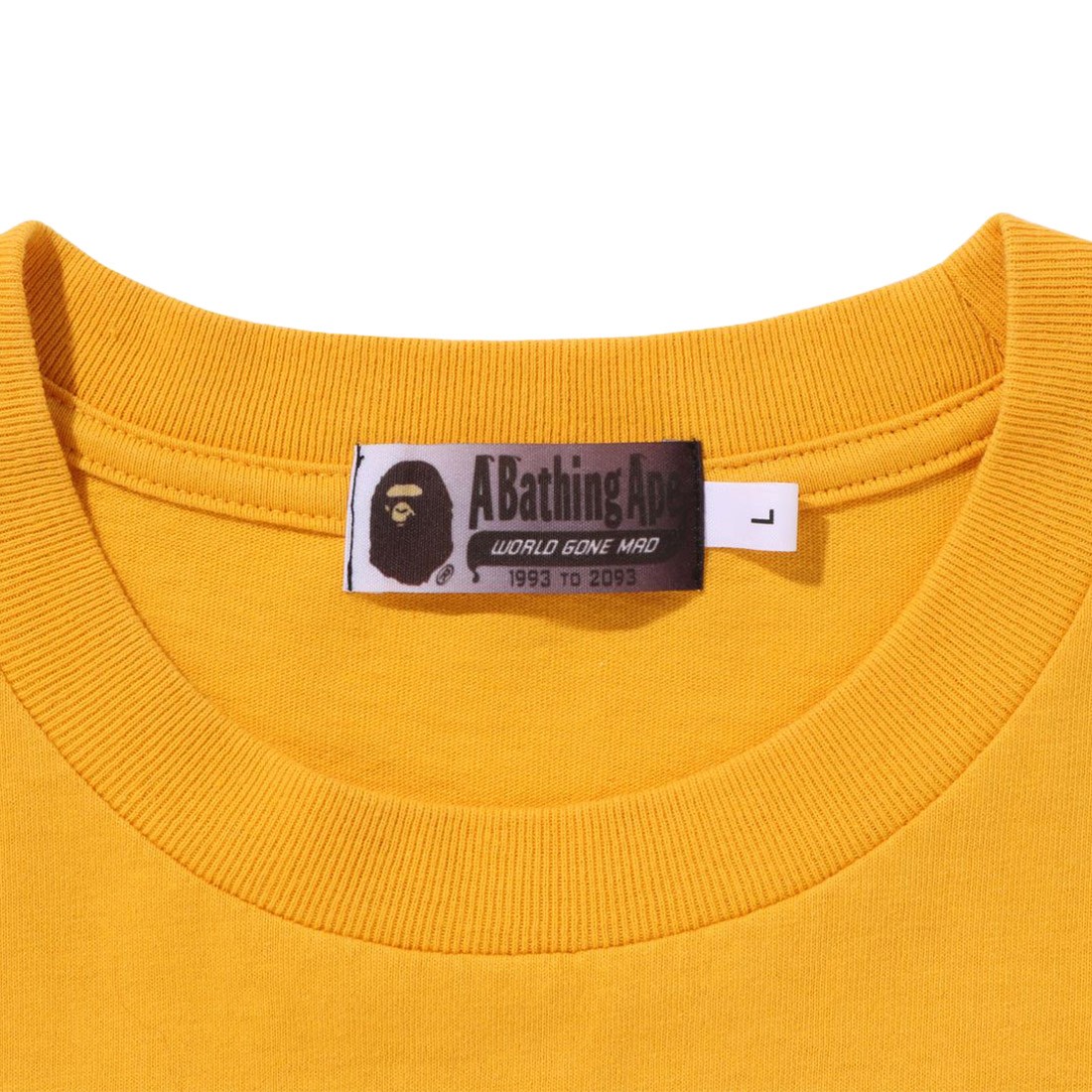 A Bathing Ape Men College Gradation Relaxed Fit Tee orange