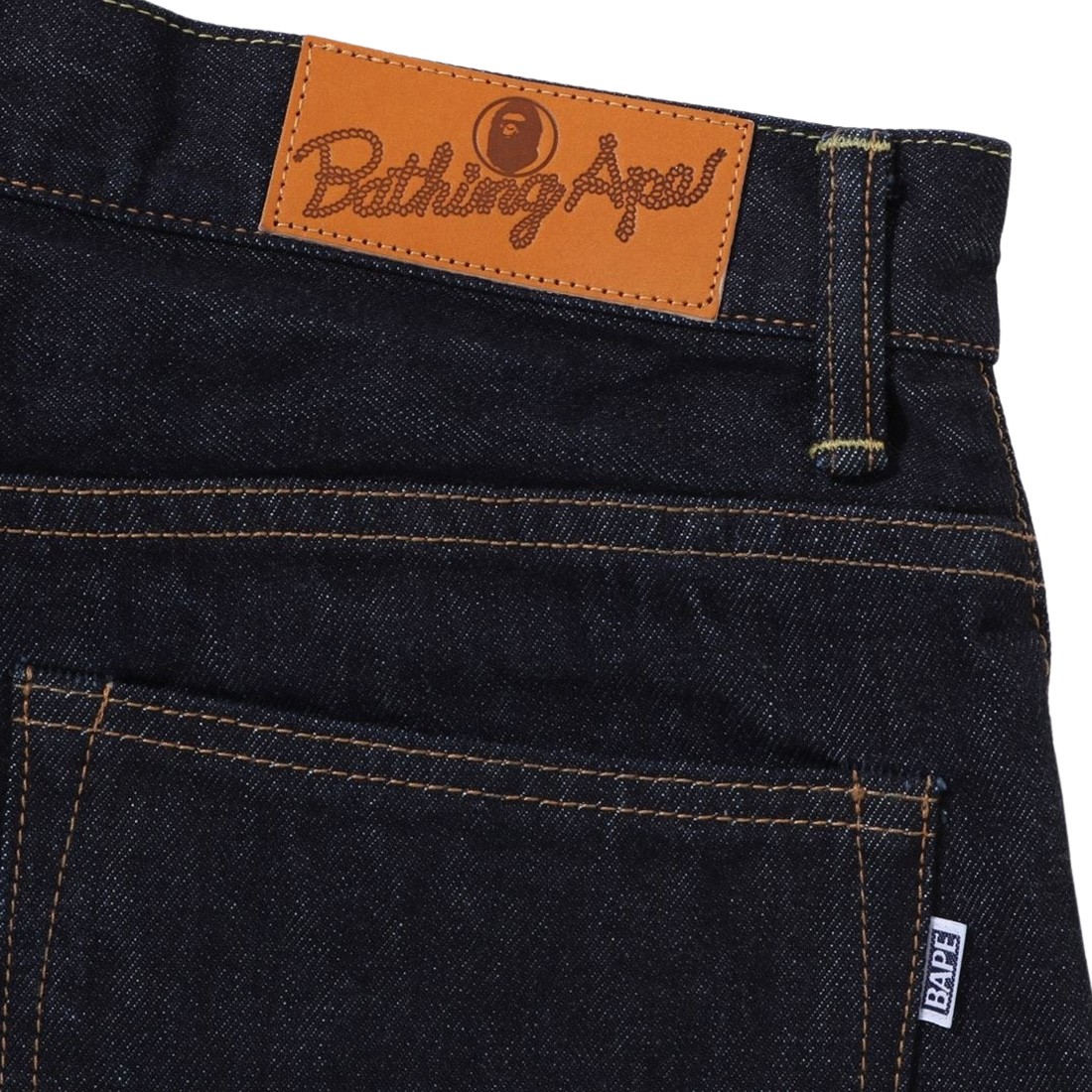 Excellent A BATHING APE Pants Size M Shark Denim Pants Jeans