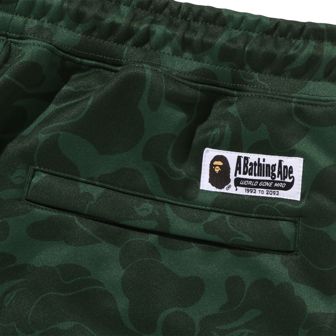 A Bathing Ape Men Tonal Solid Camo Track Pants green A Bathing Ape Men Tonal Solid Camo Track Pants green