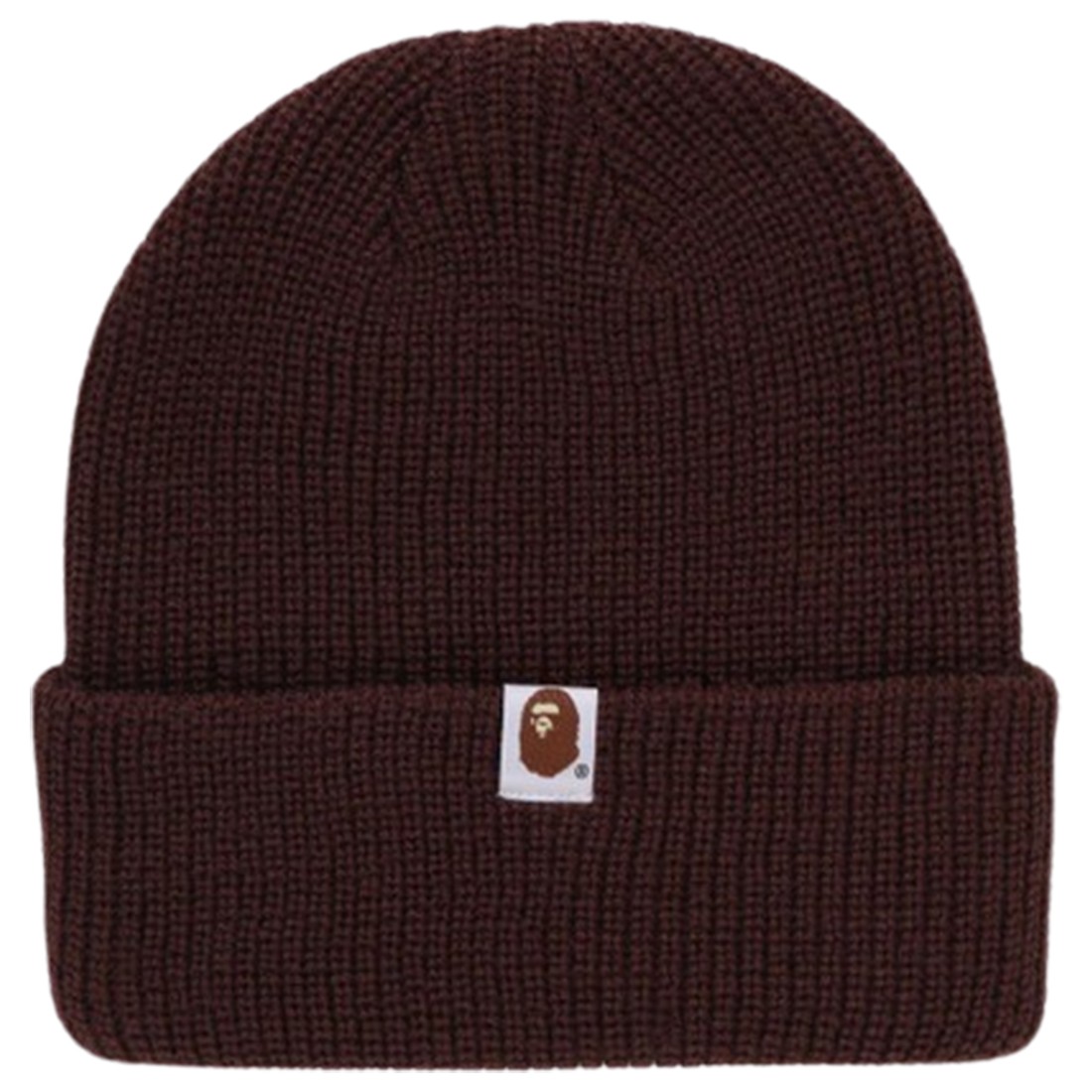 日本人気超絶の A Bathing Ape (B)Ape Sounds Knit Cap (brown) 帽子