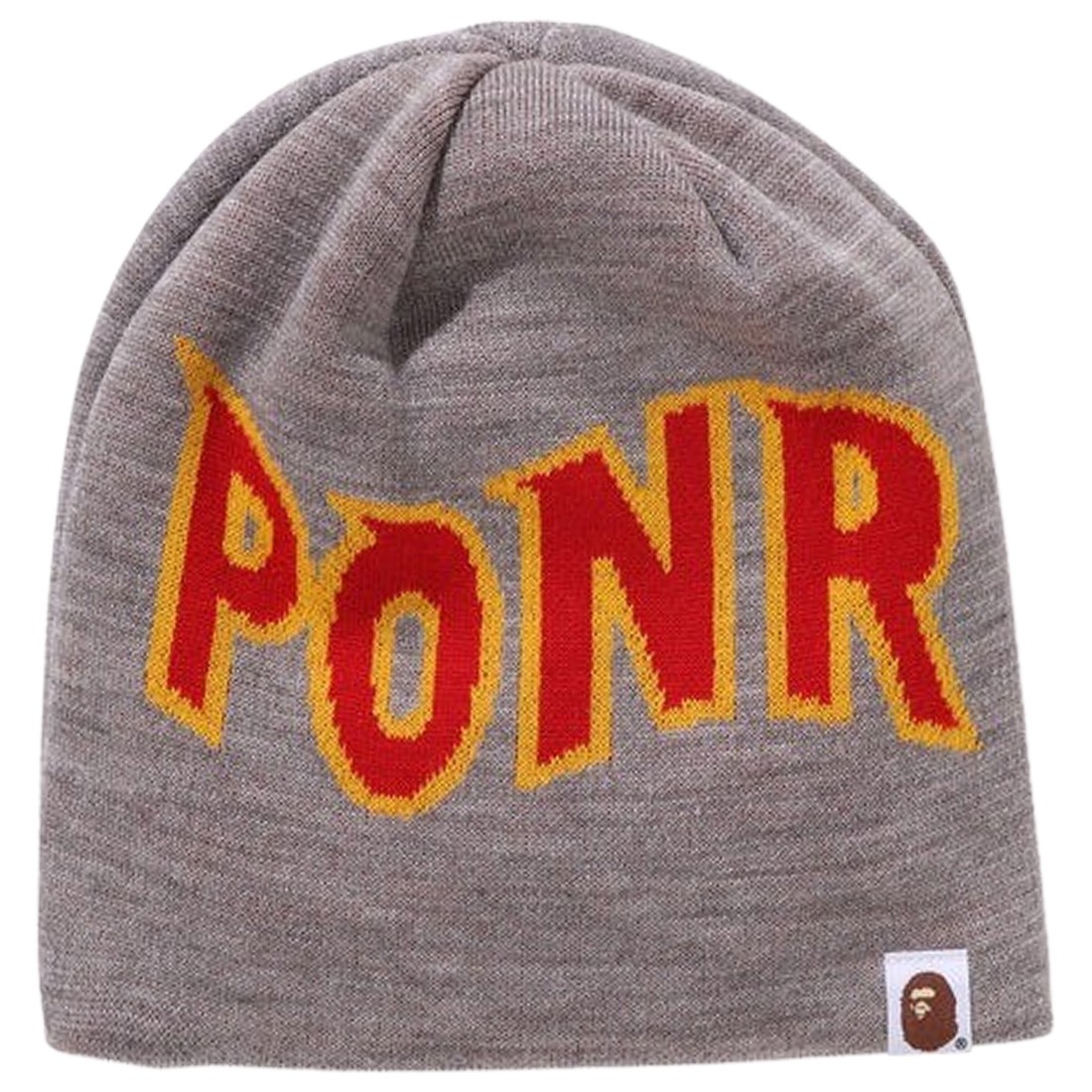 A Bathing Ape 2nd Shark Knit Cap gray