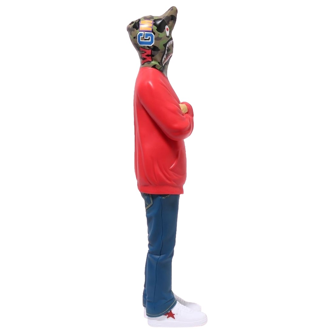 A Bathing Ape Shark Figure red