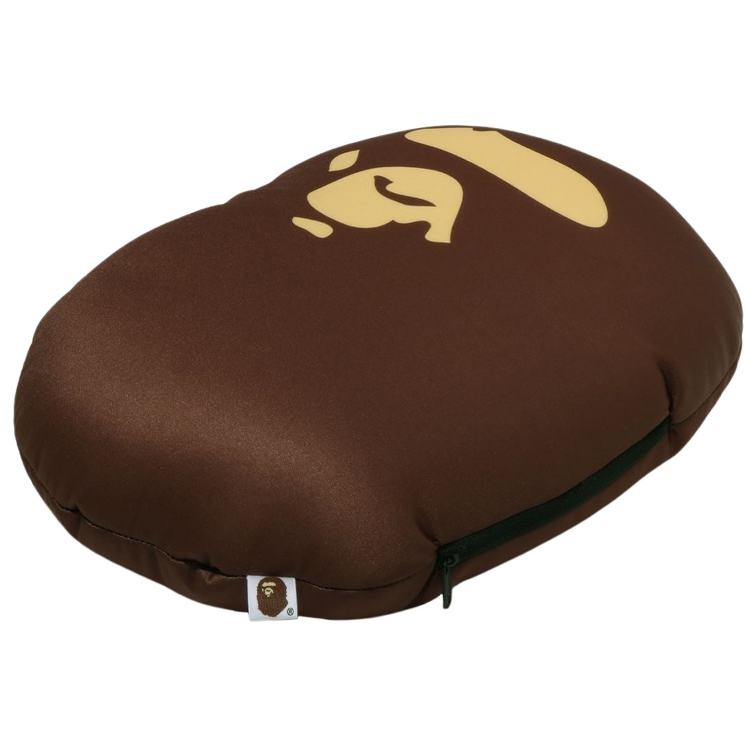 A Bathing Ape ABC Camo 2Way Ape Head Neck Pillow green