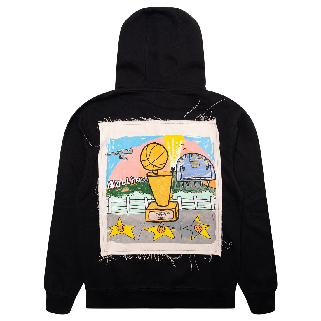 Los Angeles Lakers After School Special Applique Pullover Hoodie - Black