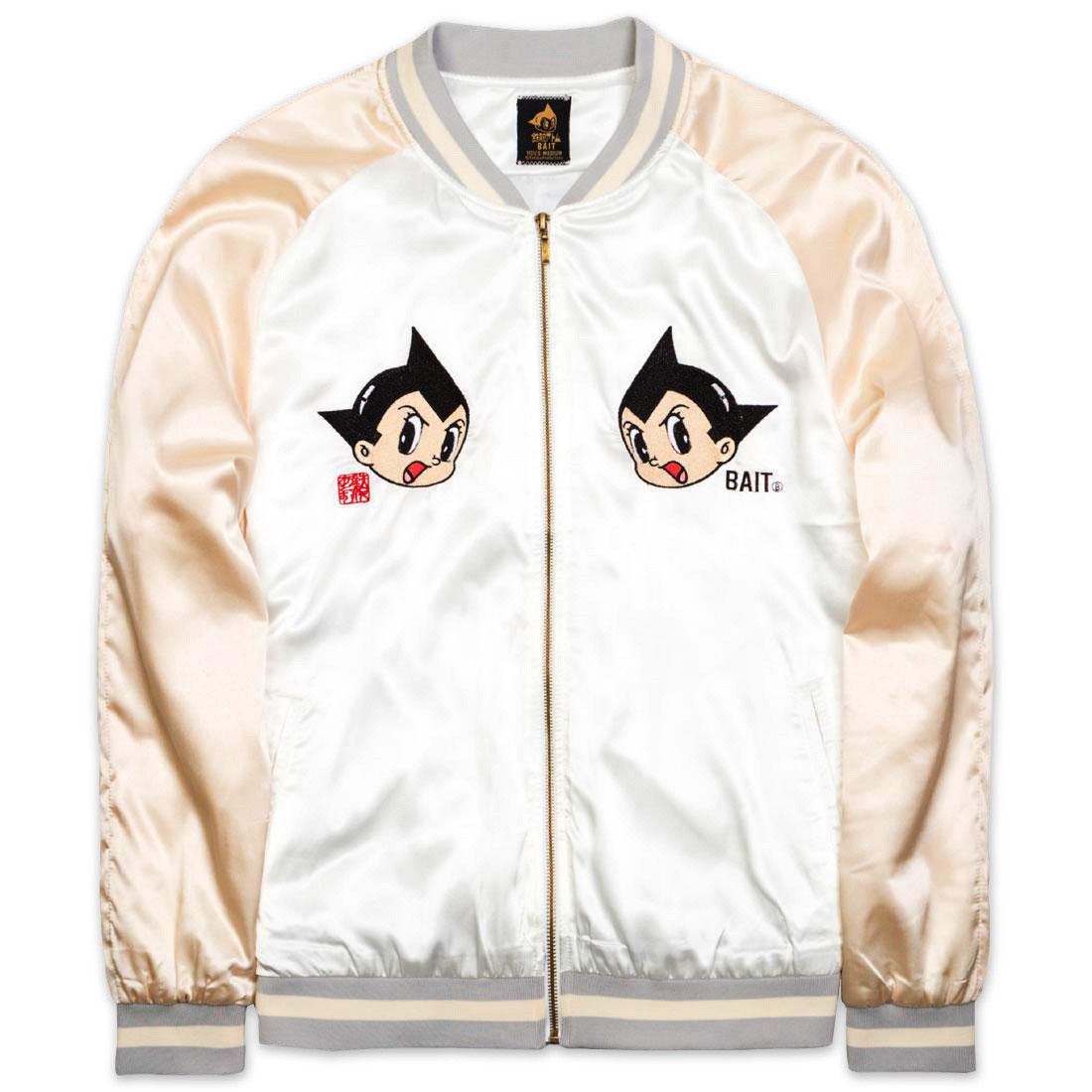 BAIT x Astro Boy Men Moon Souvenir Jacket gold white