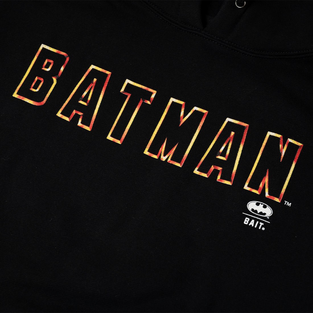BAIT x Batman Men Batman Gold Logo Hoody black
