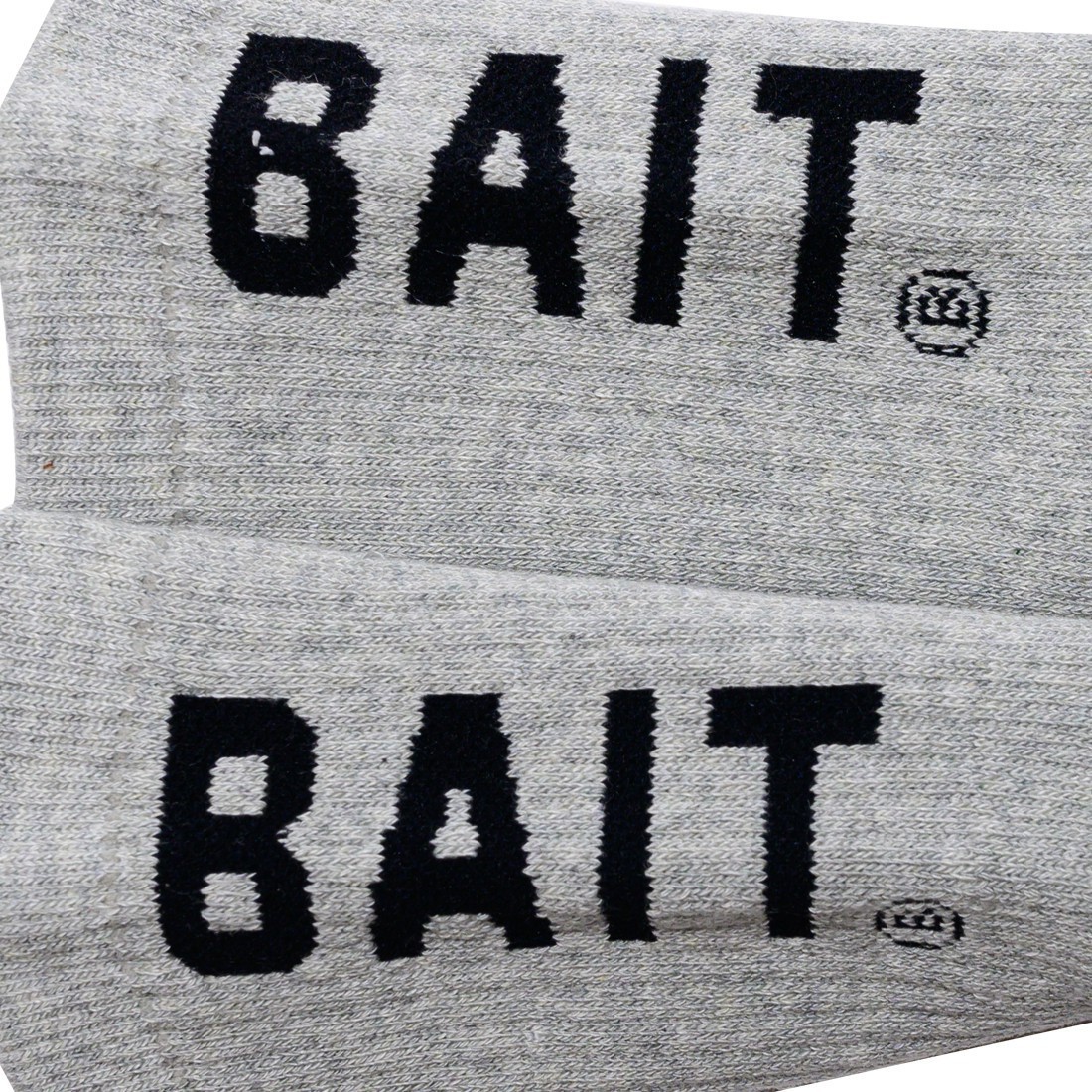 BAIT Men BAIT Logo Crew Socks - Made In Japan gray