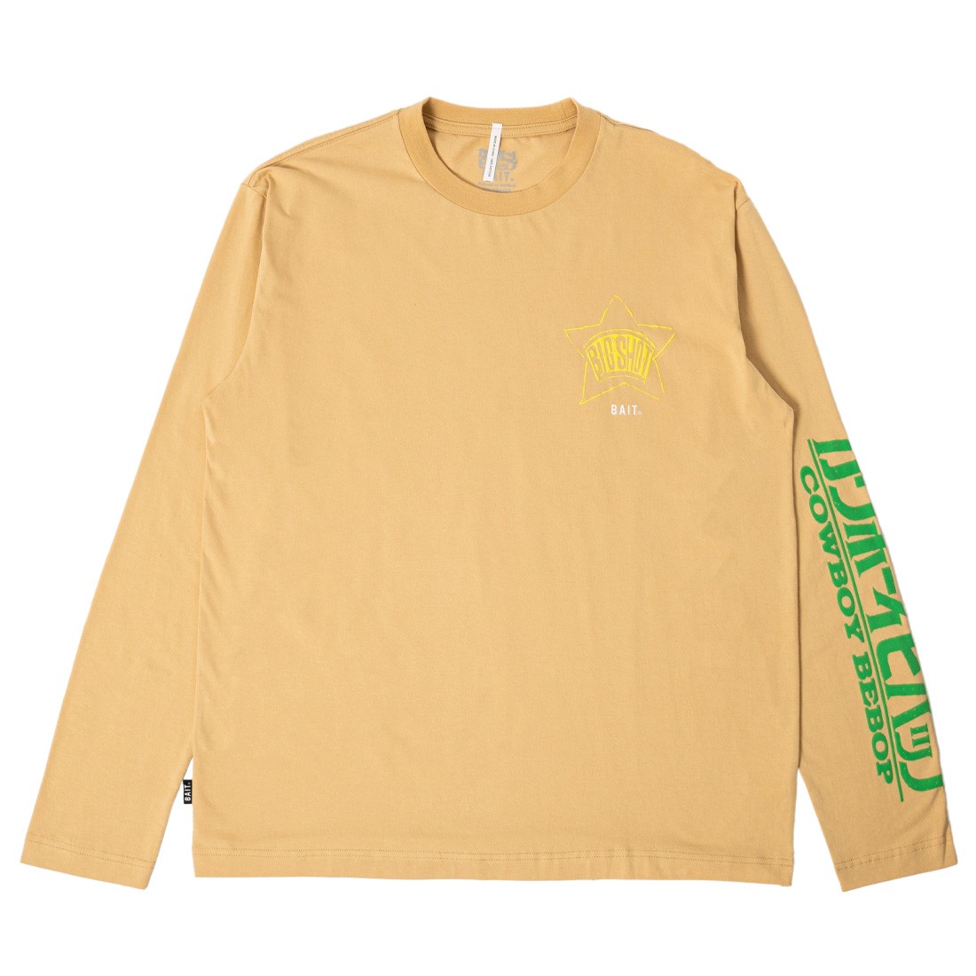 BAIT x Cowboy Bebop Men Big Shot Long Sleeve Tee sand