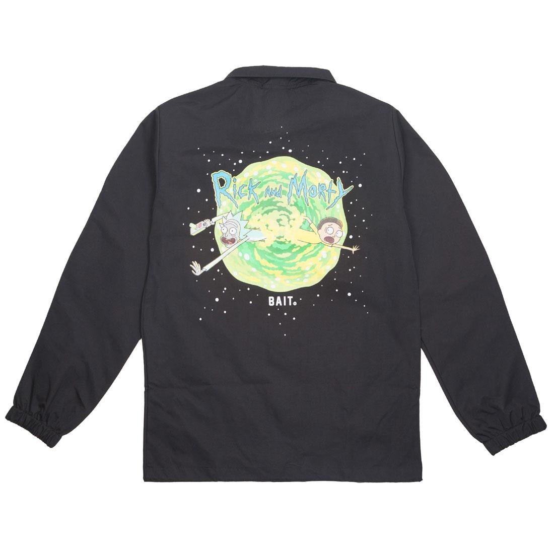 BAIT x Rick and Morty Men Portal Glow In The Dark Coaches Jacket black
