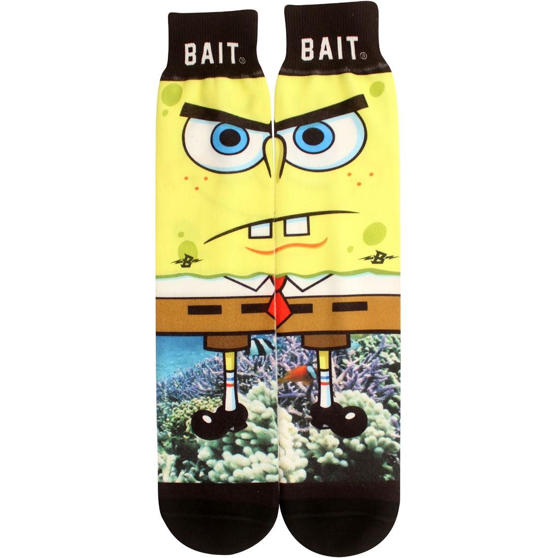 BAIT x SpongeBob SpongeBob SquarePants Crew Socks (yellow) 1S