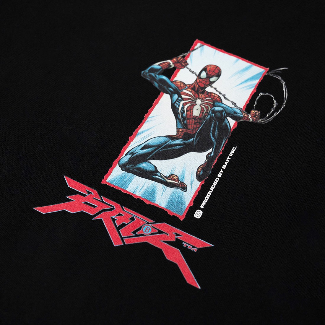 BAIT x Marvel's Spider-Man 2 Men Swinging Tee - Web Exclusive black