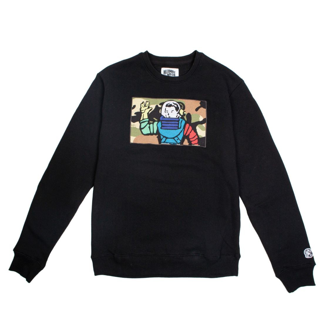 Billionaire Boys Club Men Astro Camo Crew Sweater black