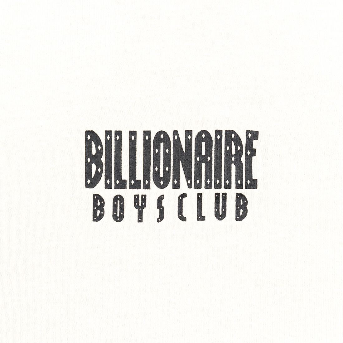Billionaire Boys Club Men Straight Font Knit Tee white