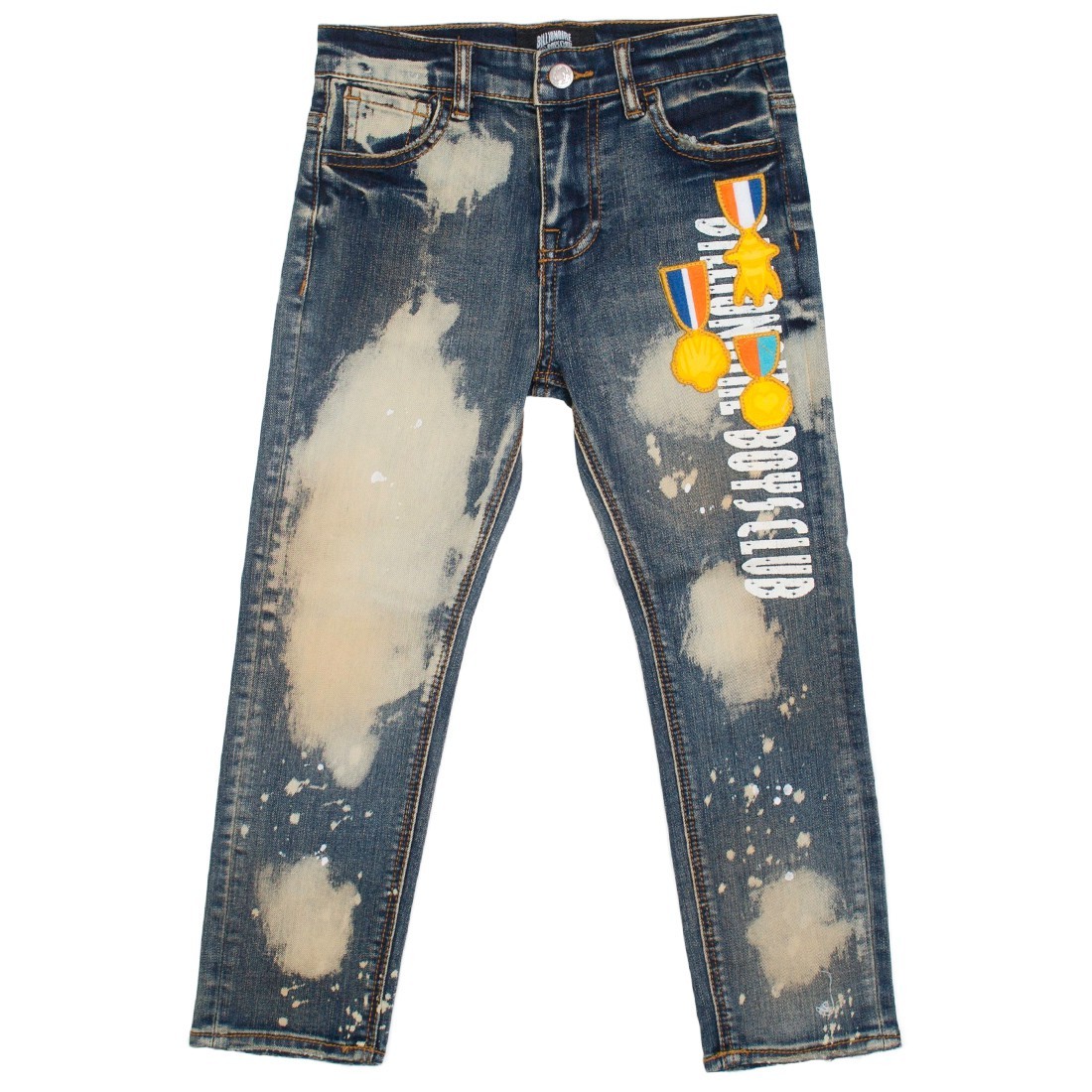 Bershka Locker geschnittene Jeans in Hellblau mit Rissen im 90er Stil