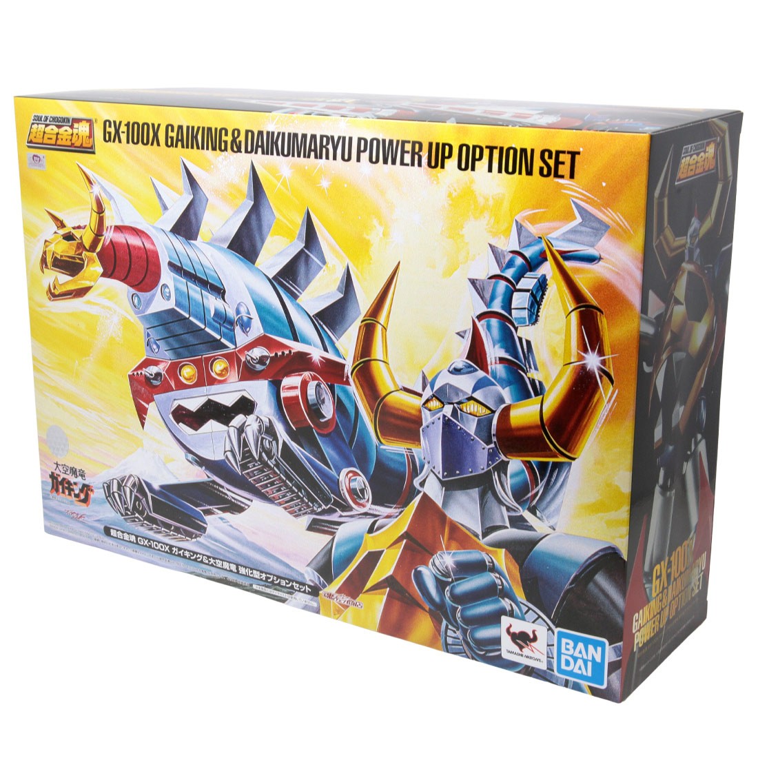 Bandai Soul of Chogokin Divine Demon-Dragon Gaiking GX-100X Gaiking And  Daikumaryu Power Up Option Set (red)