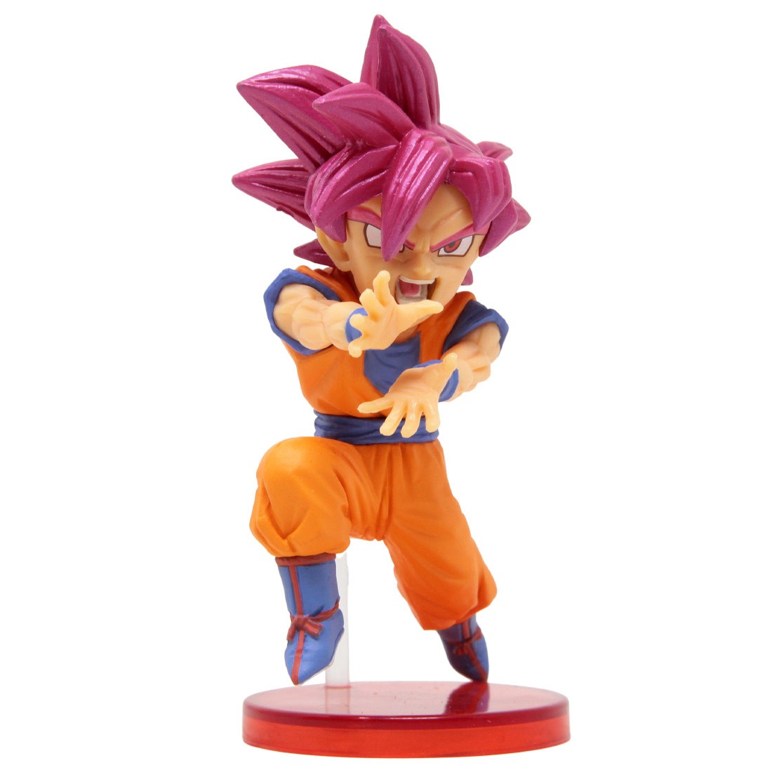 Banpresto Dragon Ball Super World Collectable Figure Battle Of Saiyans   - 26 Super Saiyan God Son Goku pink