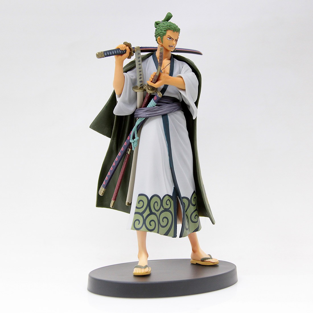 Banpresto DXF One Piece The Grandline Men Wano Kuni Vol. 2 Roronoa Zoro  Figure (green)