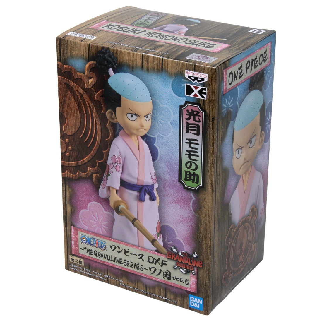 Banpresto DXF One Piece The Grandline Series Wano Kuni Vol. 5 Kozuki  Momonosuke Figure (pink)
