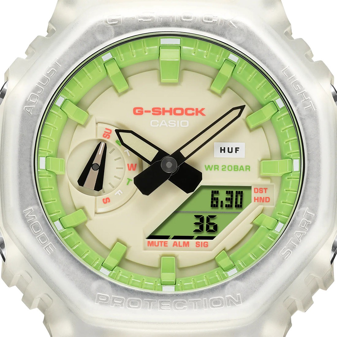G Shock Watches x HUF GA2100HUF 5A Watch green brown