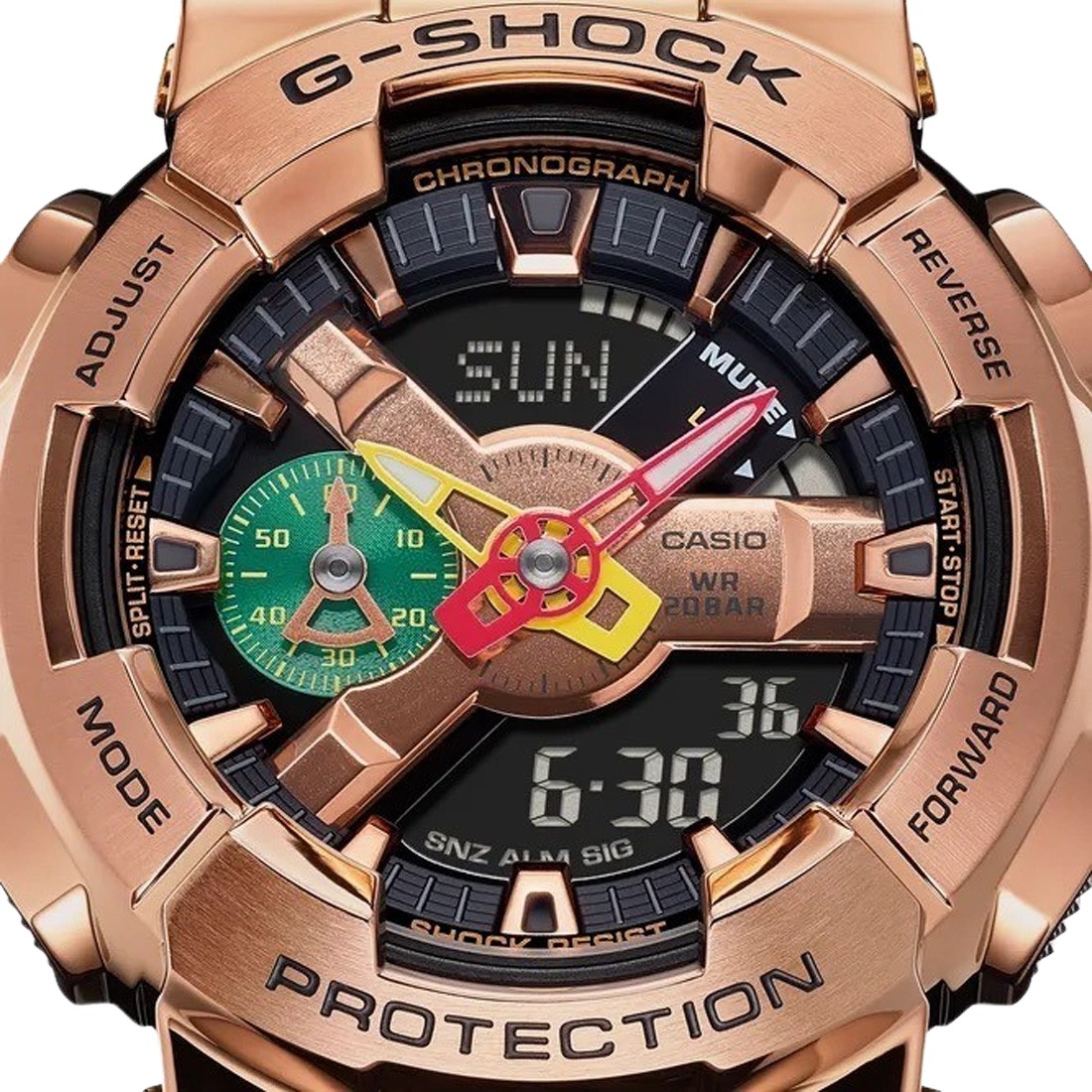 Rose gold g shock watch men's clearance