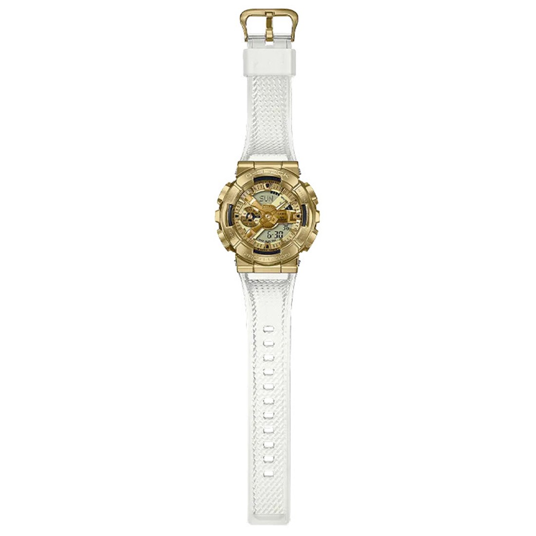 Clear g shock gold outlet