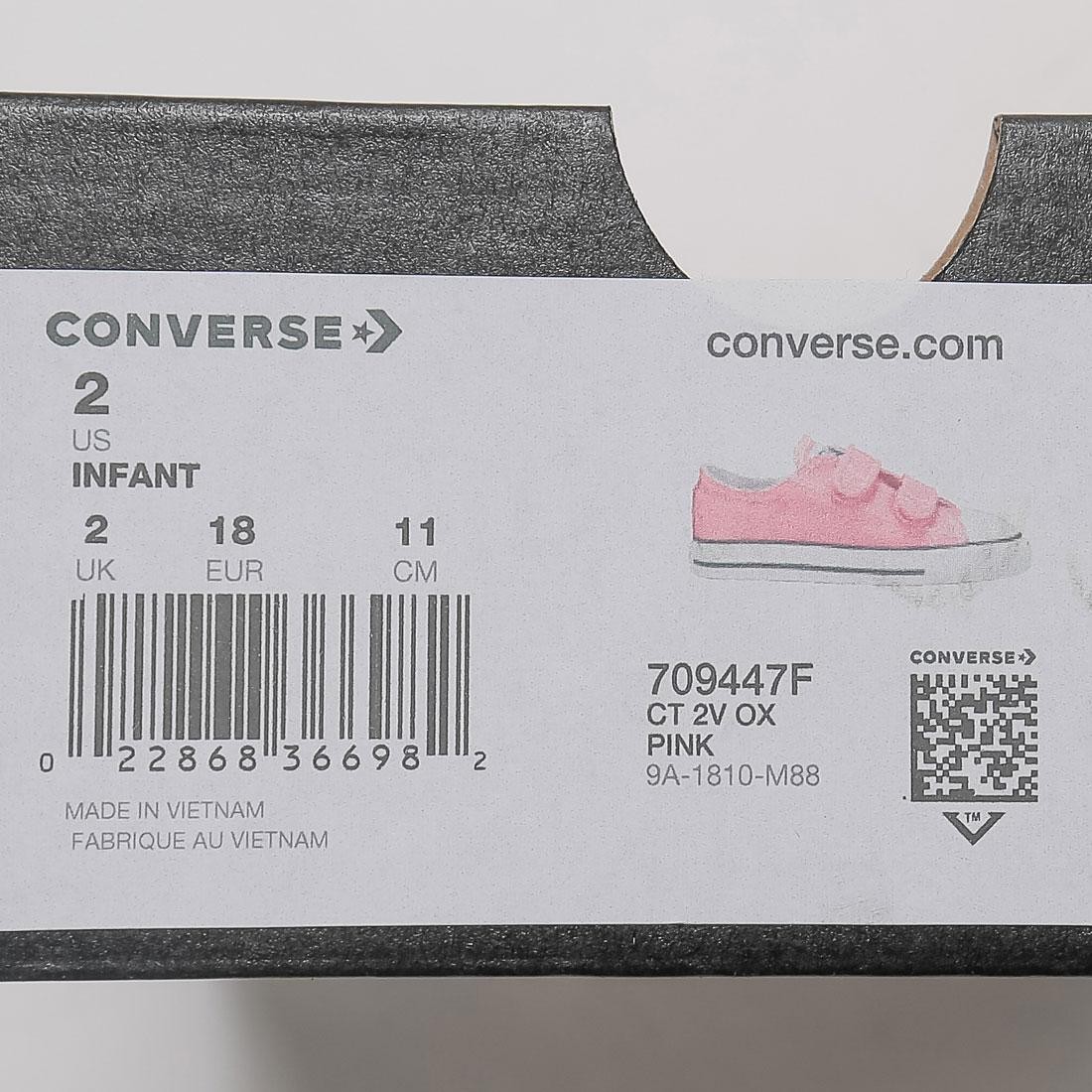 Converse Little Kids Chuck Taylor All Star Hook And Loop Ox pink