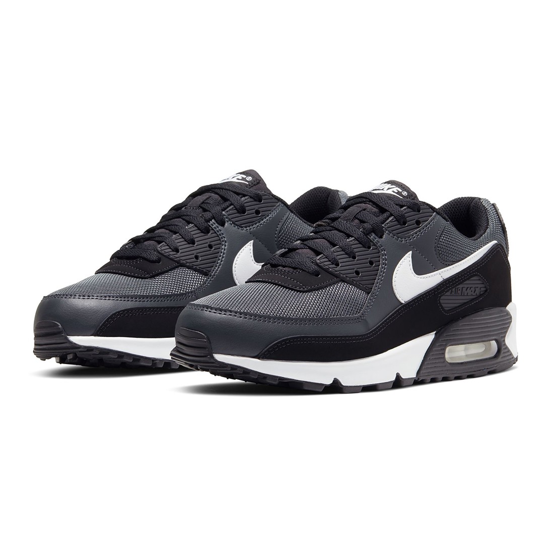 Nike air max 90 grey black white on sale
