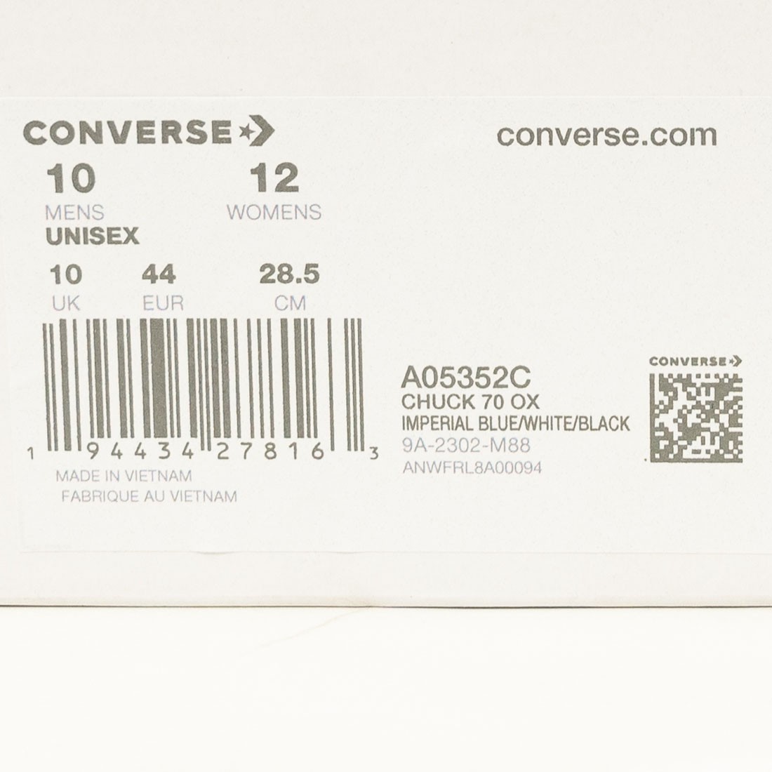Converse Andy Warhol CT Ox shoe