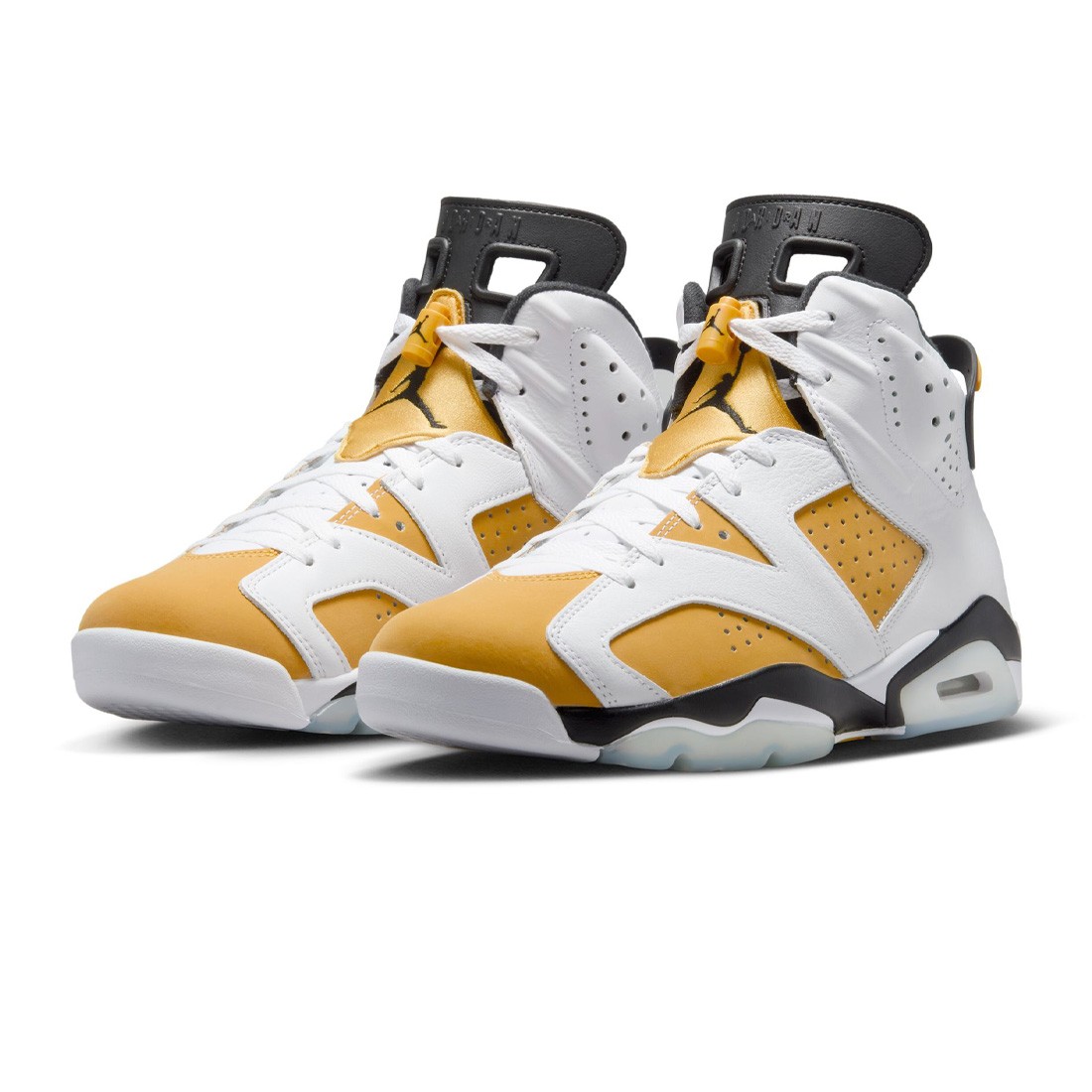 jordan men air jordan 6 retro white yellow ochre black
