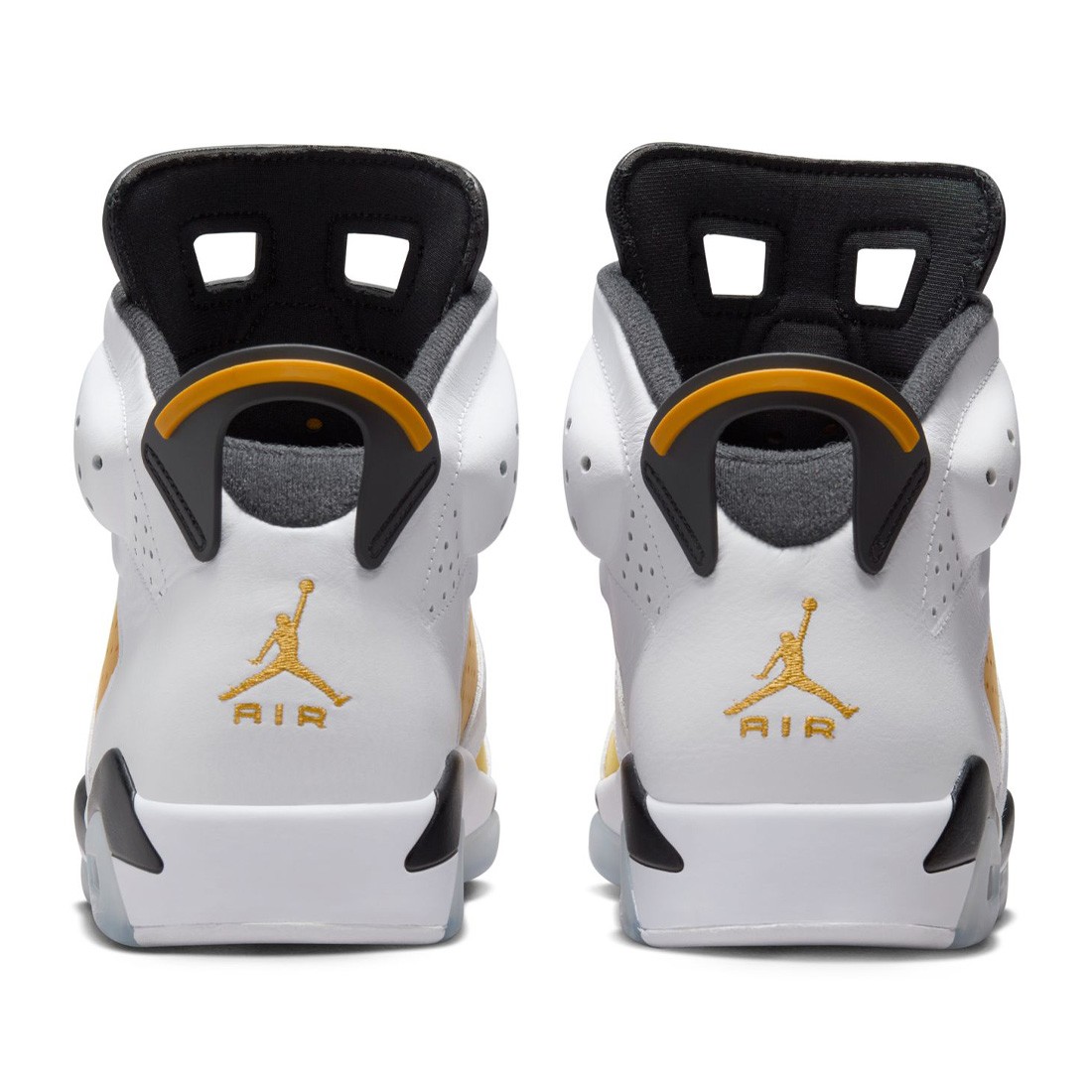 jordan men air jordan 6 retro white yellow ochre black