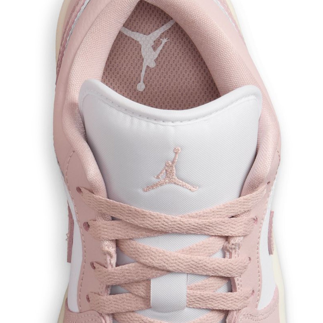 jordan women air jordan 1 low white pink oxford sail