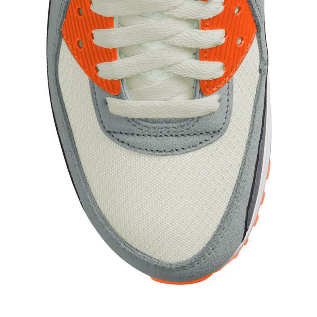 nike men air max 90 summit white smoke grey safety orange