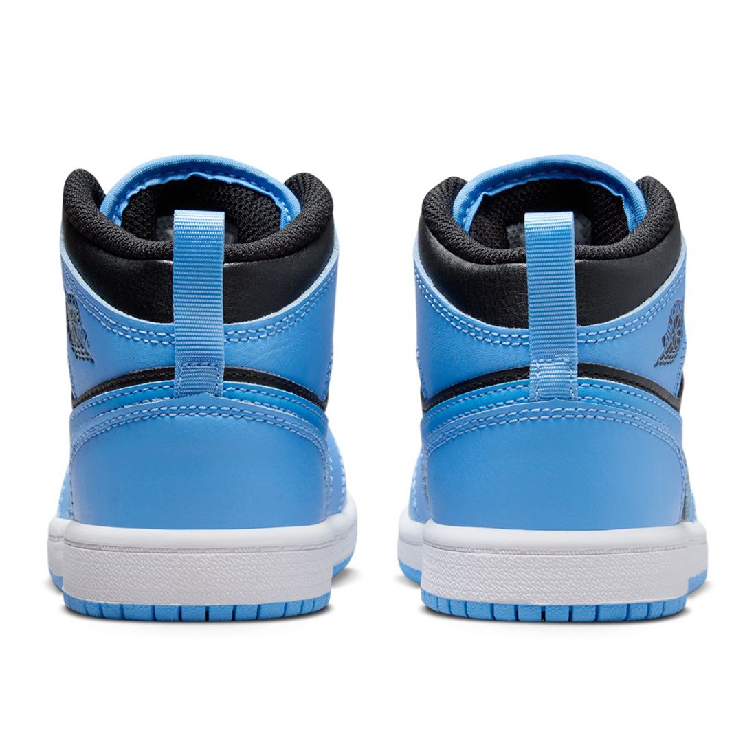 jordan little kids jordan 1 mid university blue black white